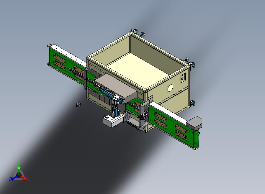 自动流水作业设备正等轴测图