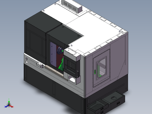 数控车床钣金护罩设计模型