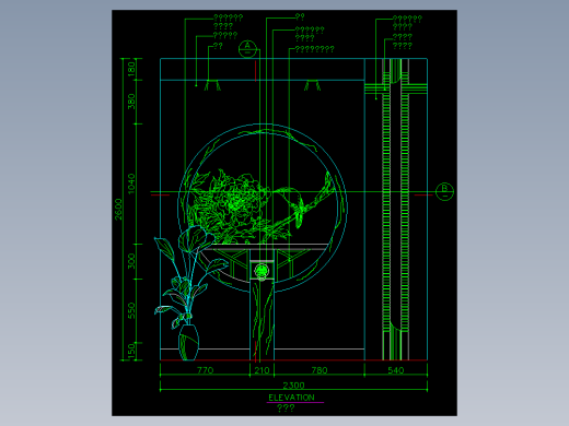 家装类CAD图块(三)-FH01008A