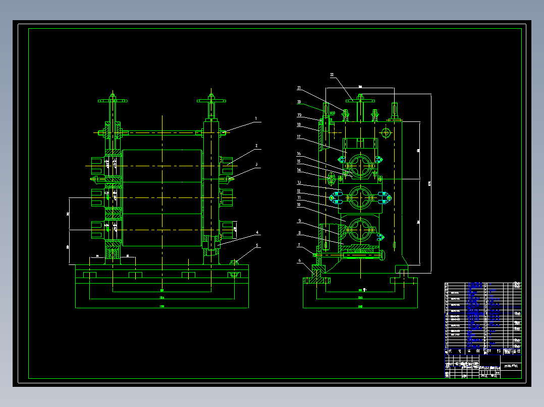 机械毕业设计-0008-轧钢机设计