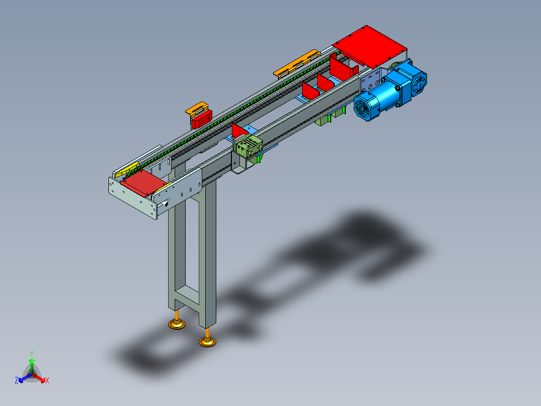 2.5倍速链条3D数模图纸 STP格式