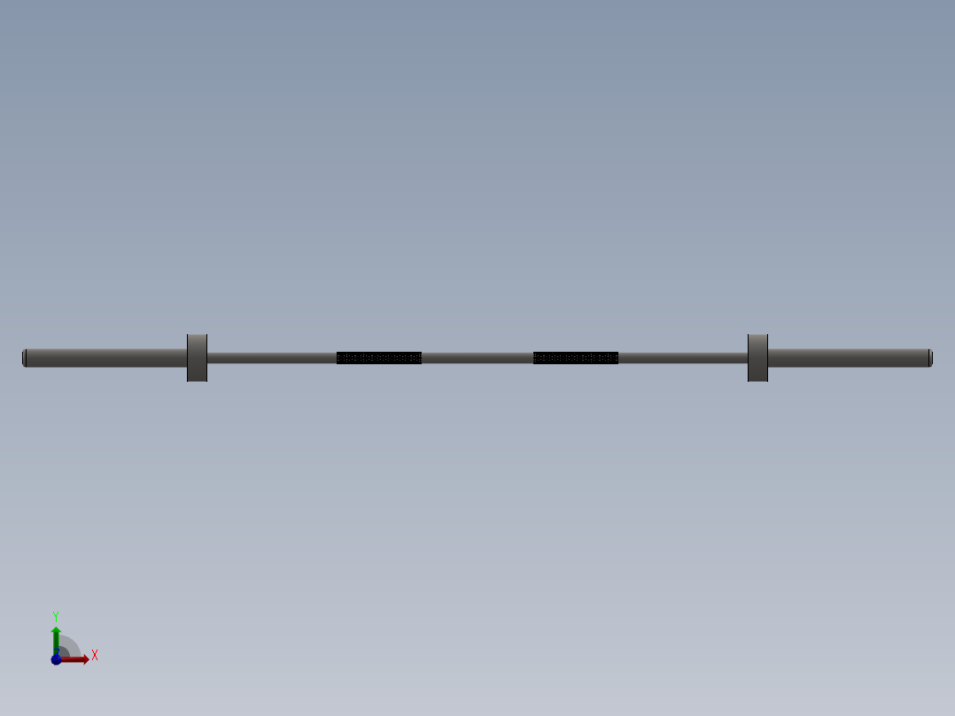 SW2016含特征小型杠铃前视图