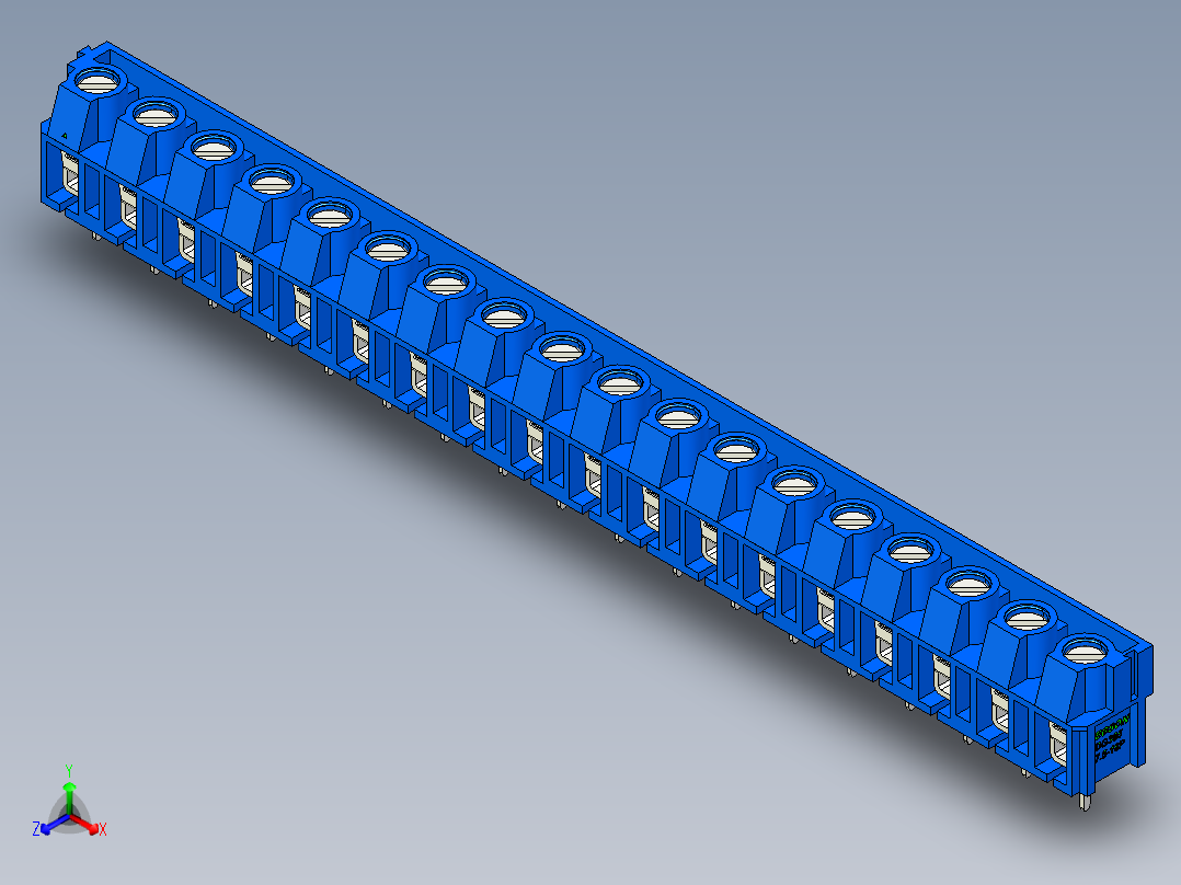 DEGSON DG365 系列 7.5mm 接线端子-DG365-7.5-18P-12-00AH主视图