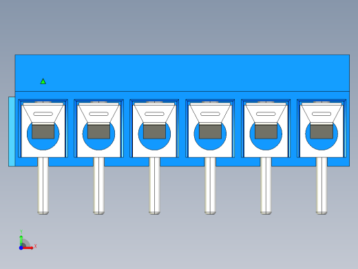 DEGSON DG301 系列 5.0mm 接线端子-DG301-5.0-06P-12-00AH前视缩略图