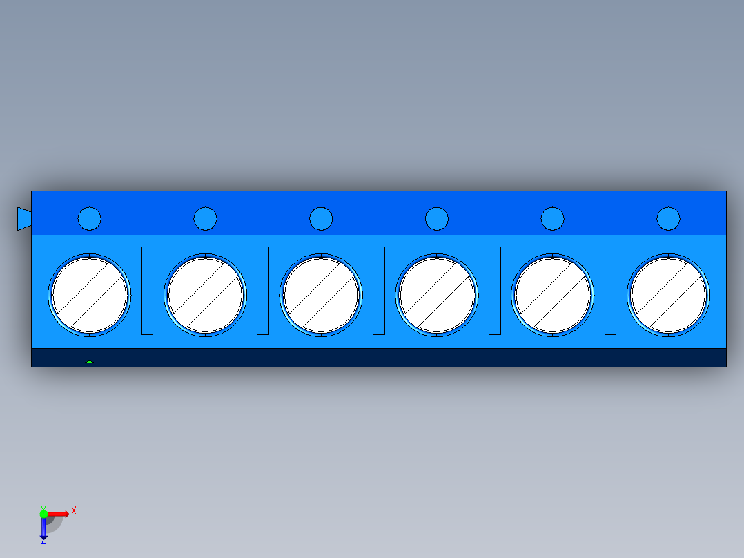 DEGSON DG301 系列 5.0mm 接线端子-DG301-5.0-06P-12-00AH俯视图