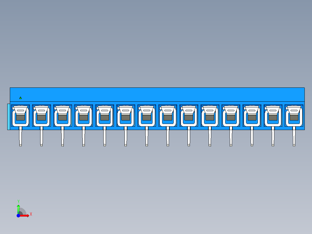 DEGSON DG306 系列 5.0 接线端子-DG306-5.0-14P-12-00AH前视图