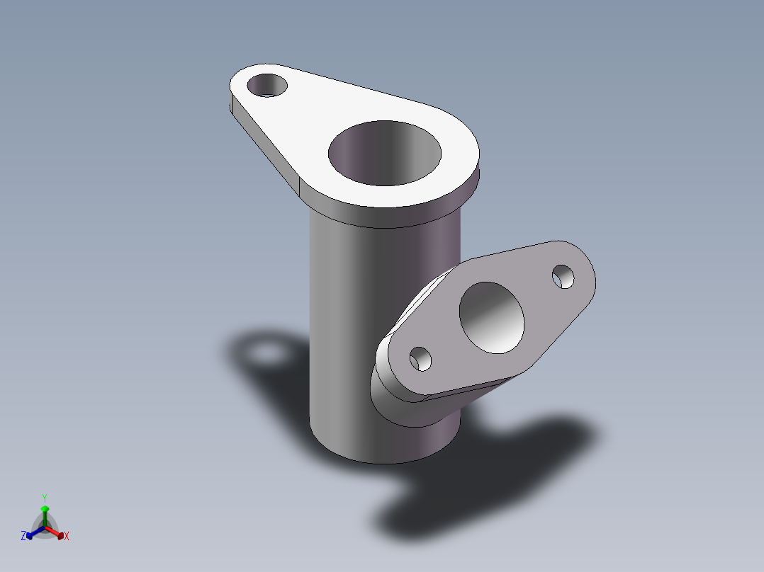 SW格式3D图(模型练习题)-039正等轴测图