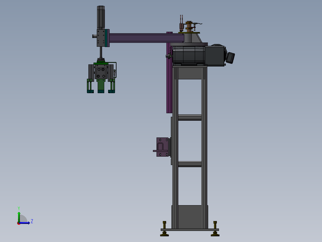 焊机卸载取放左视图