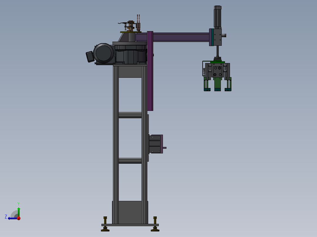 焊机卸载取放右视图