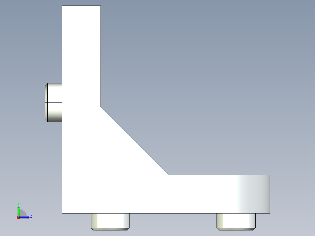 型材-BR 10 SLOT TILTING BRACKET KJN518424左视图
