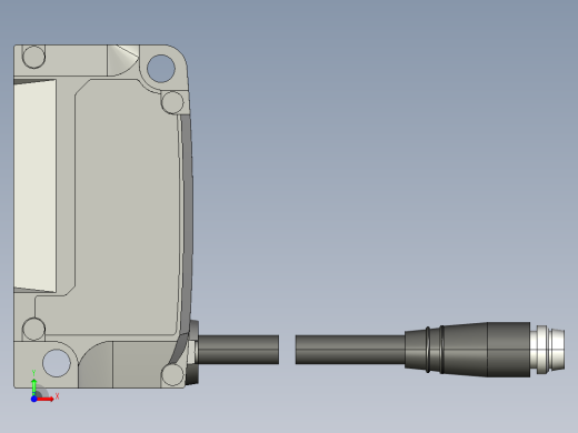 基恩士IG-028_R_kc图纸模型前视缩略图