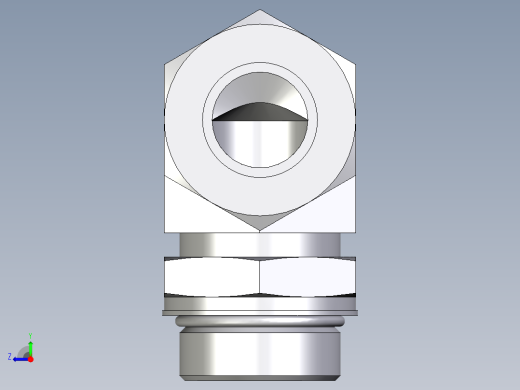 卡套式工业通用硬管接头EO_Adjustable_Locknut_elbow_WEE30SMORCF右视缩略图