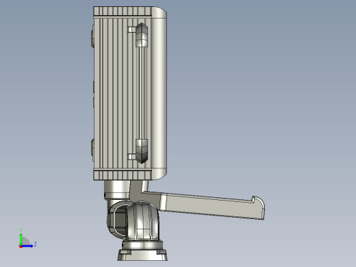 悬臂控制操控箱键盘支架-G1-顶座-90度箱体连接器-500左视缩略图