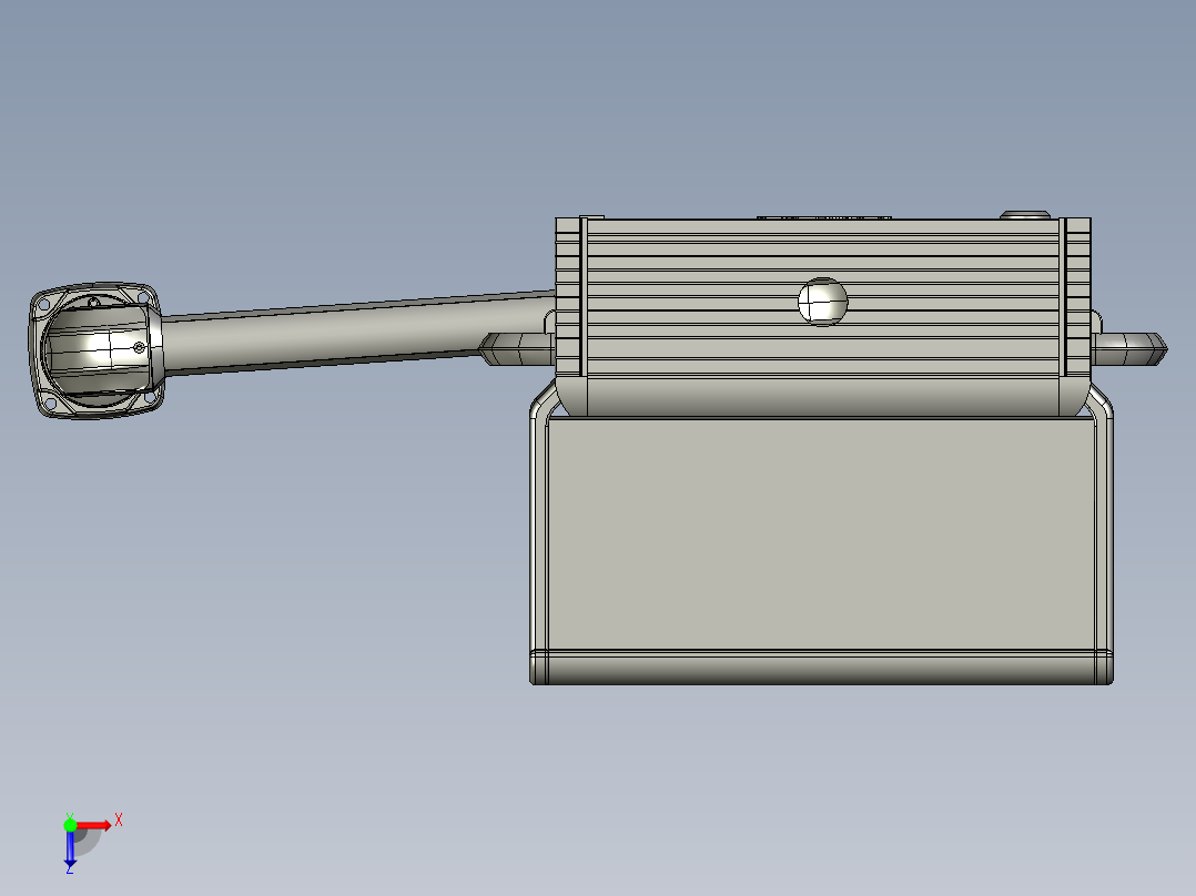 悬臂控制操控箱键盘支架-G1-顶座-90度箱体连接器-500俯视图