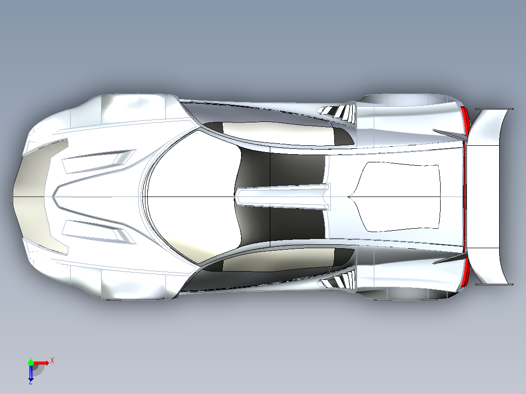 汽车车身 (26)俯视图