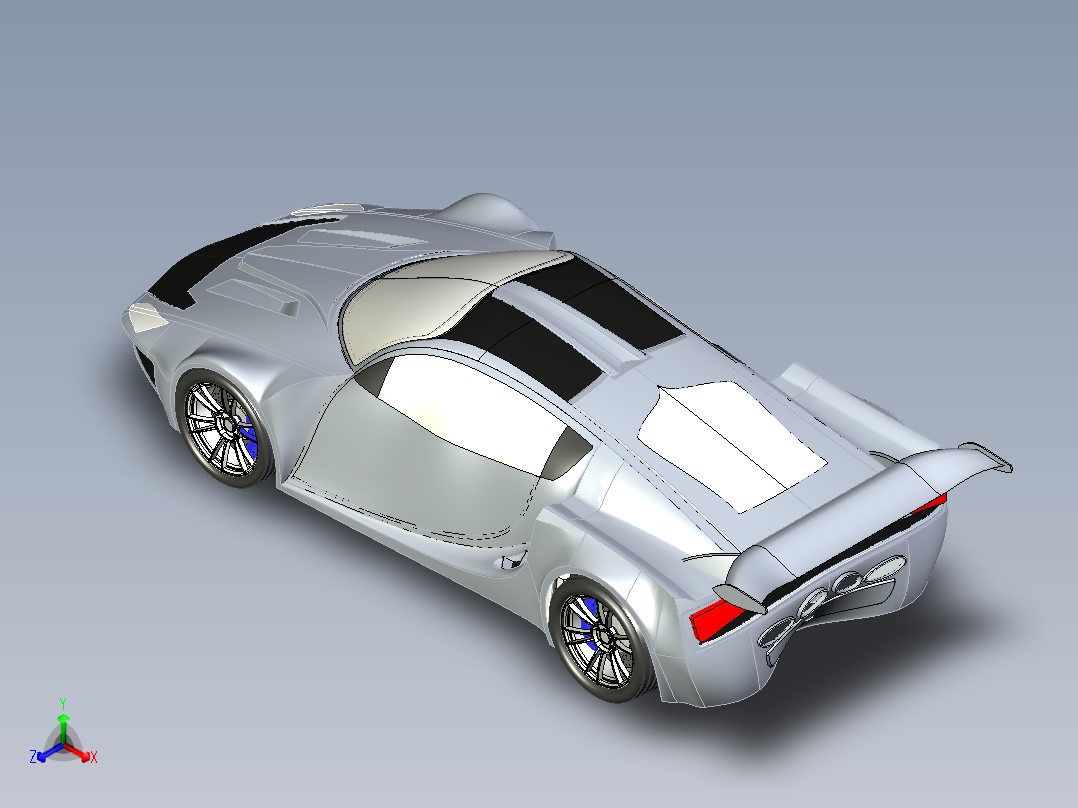 汽车车身 (26)正等轴测图