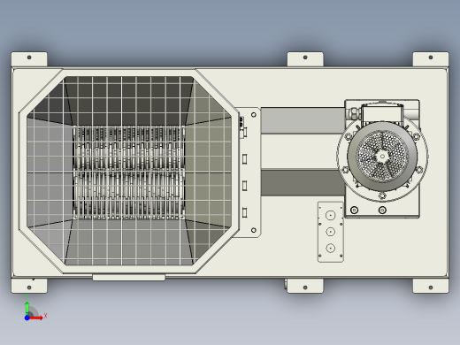 工业碎纸机模型前视缩略图
