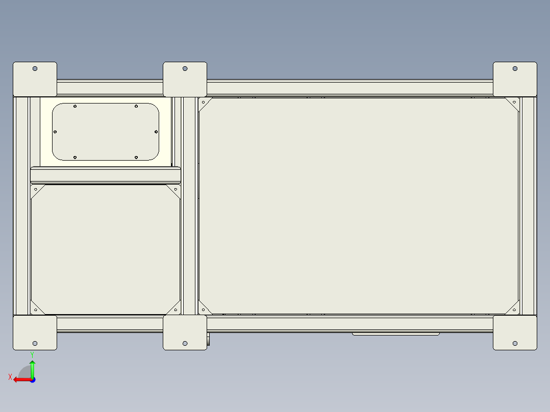 工业碎纸机模型后视图