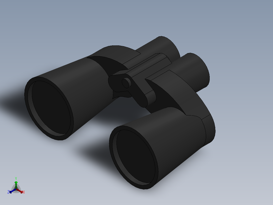 望远镜正等轴测图