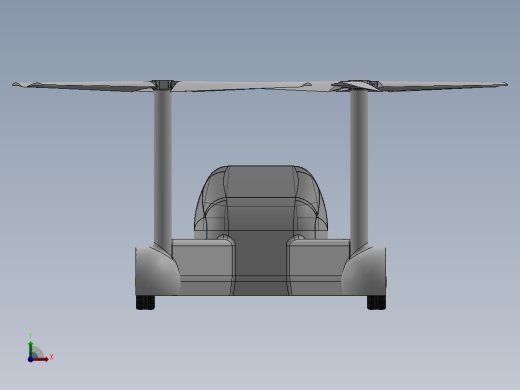 直升机概念轮廓前视缩略图