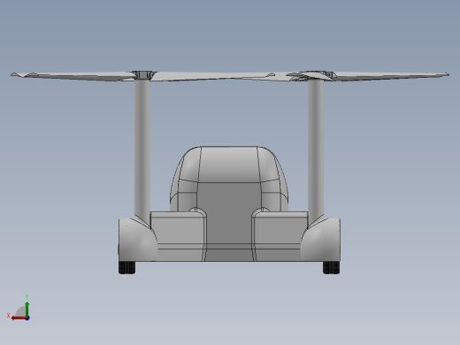 直升机概念轮廓后视缩略图