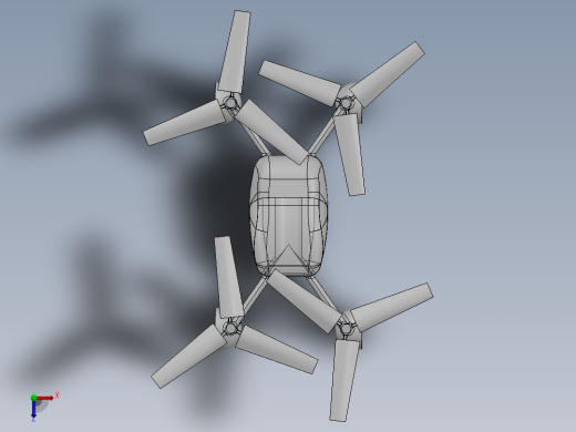 直升机概念轮廓俯视缩略图