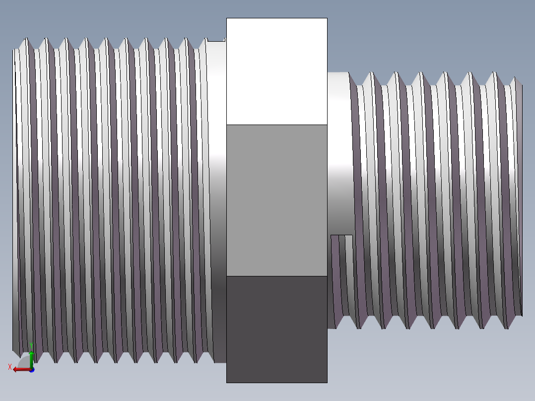 对丝-六角异径 DN20-DN15后视图