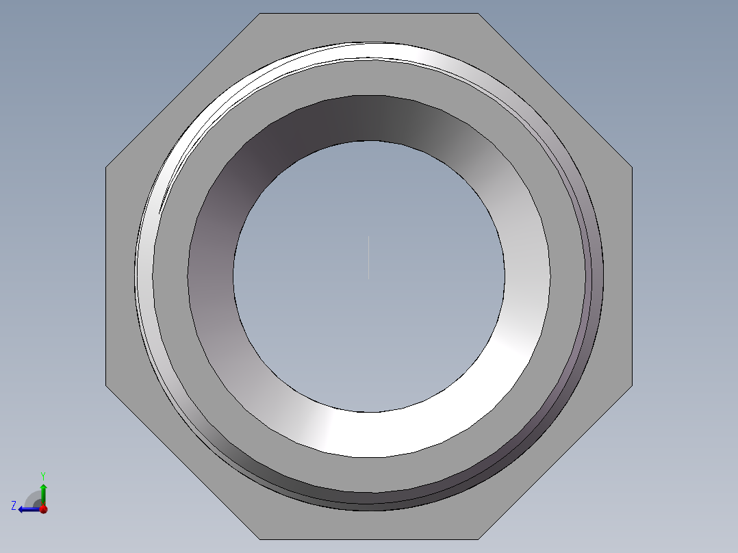 对丝-六角异径 DN20-DN15右视图