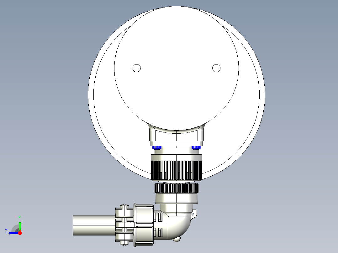 NOVOTECHNIK角度位移传感器IGP 系列右视图