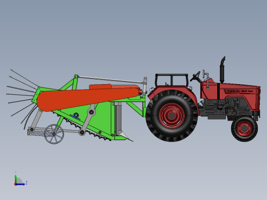 土豆收货机左视缩略图