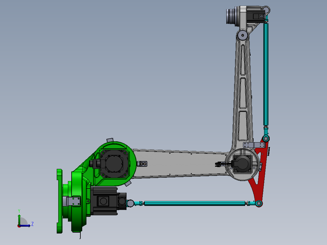四轴码垛机械臂三维==1350619==50左视图