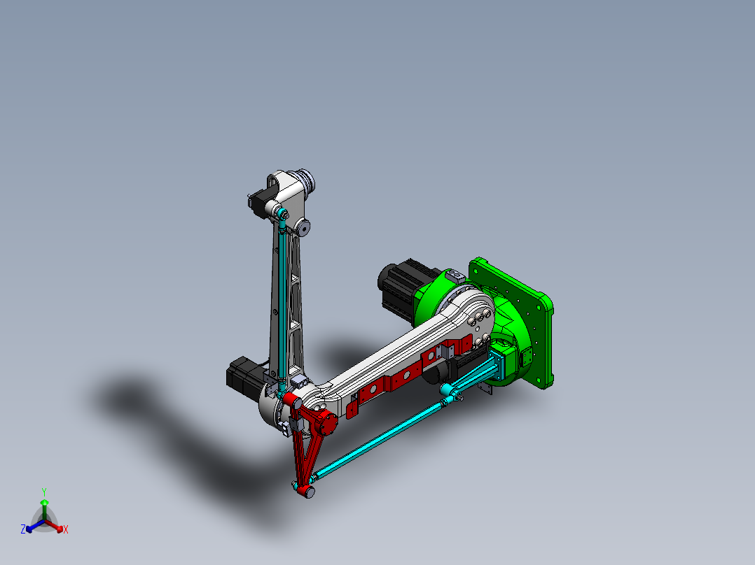 四轴码垛机械臂三维==1350619==50正等轴测图