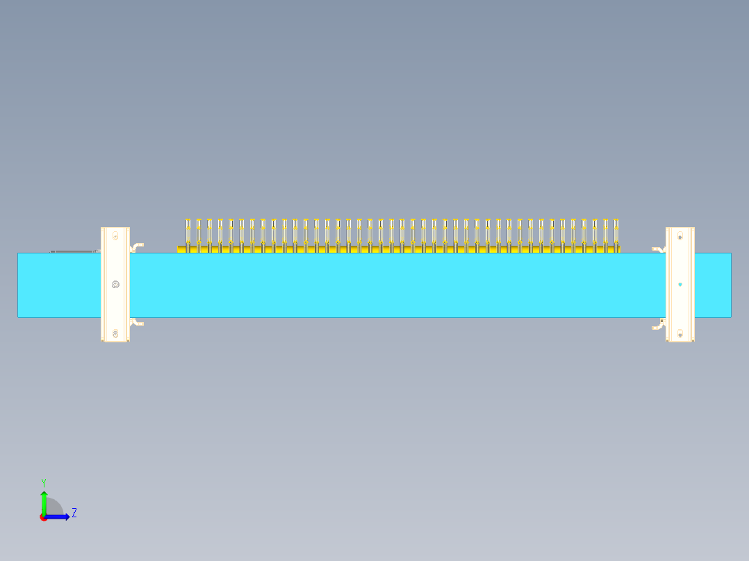 毛刷清洗左视图