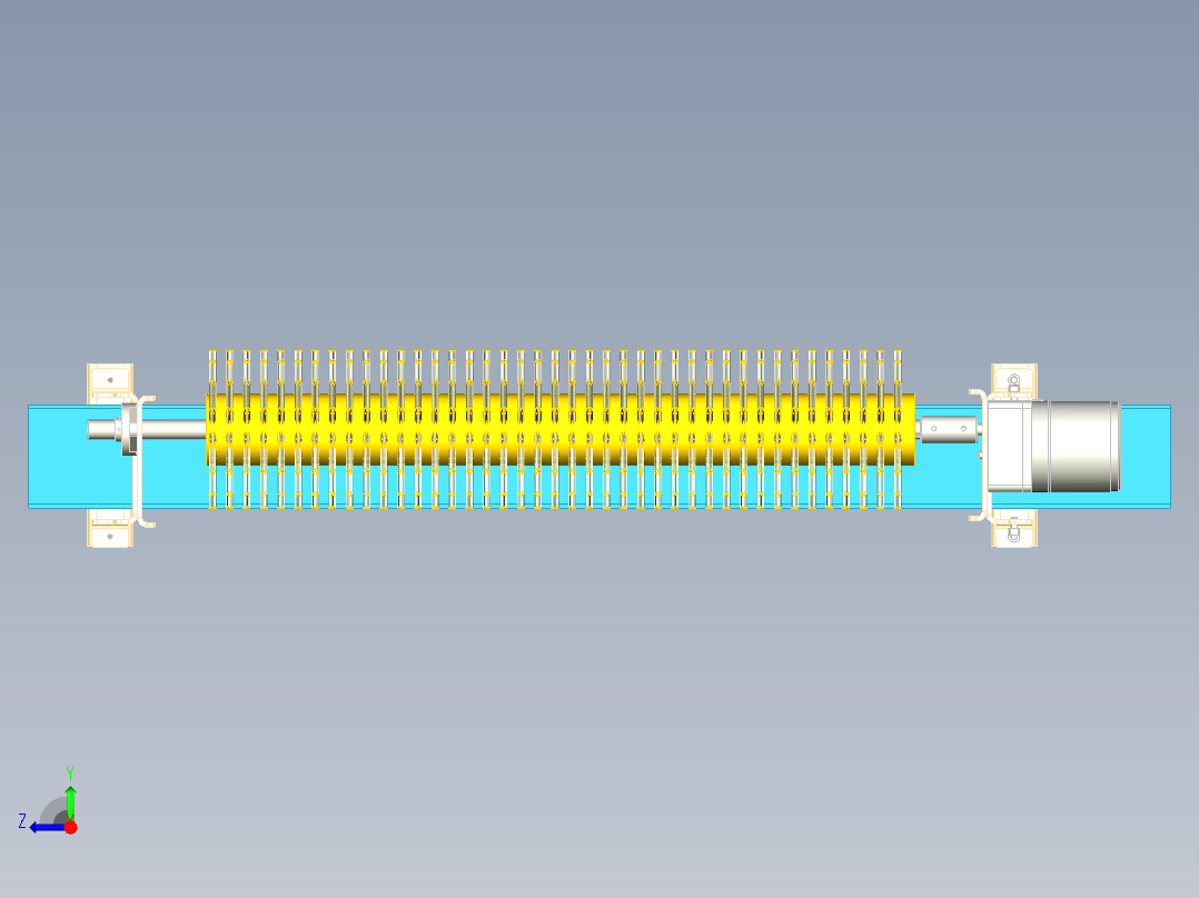 毛刷清洗右视图