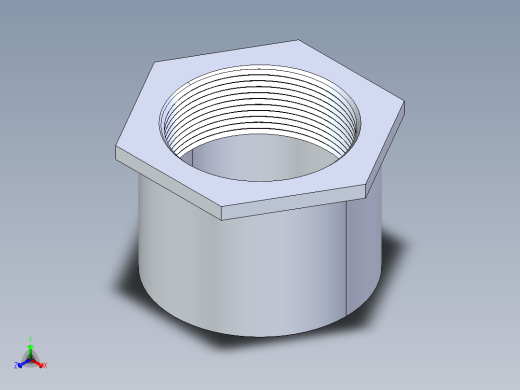 CPVC管件17-Sch80_ReducerBushing_FPTxSPIG_9838-292_2.5in x 2in正等轴测缩略图