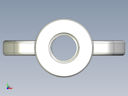 蝶形螺母-WING NUT M12 x 1.75mm Thread.IGS前视缩略图