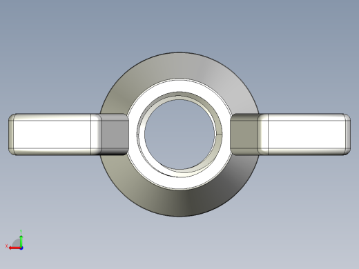 蝶形螺母-WING NUT M12 x 1.75mm Thread.IGS后视缩略图