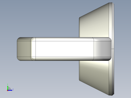 蝶形螺母-WING NUT M12 x 1.75mm Thread.IGS左视缩略图