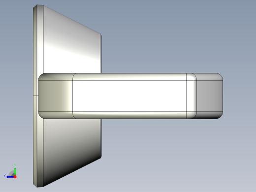 蝶形螺母-WING NUT M12 x 1.75mm Thread.IGS右视缩略图