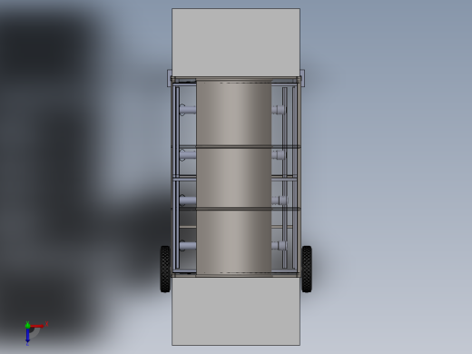 圆筒烧烤炉俯视缩略图