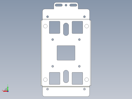 基恩士VT3-V7R_wall-bracketA_kc图纸模型后视缩略图