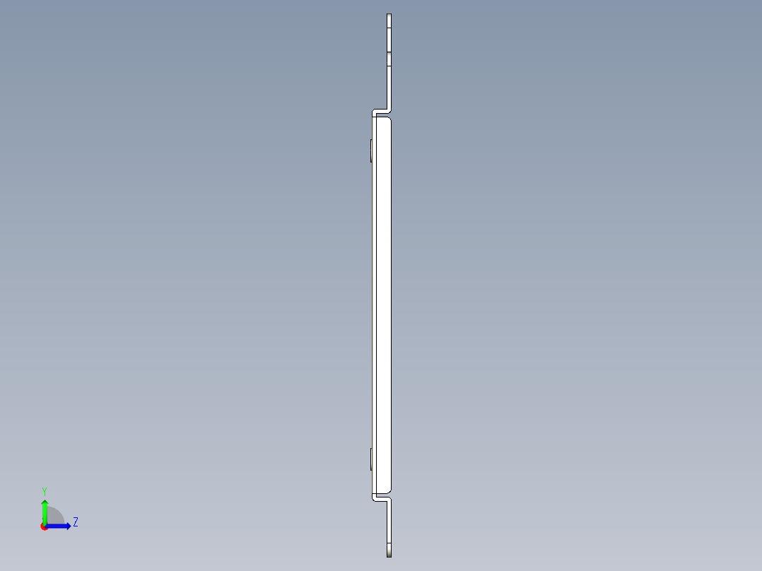 基恩士VT3-V7R_wall-bracketA_kc图纸模型左视图