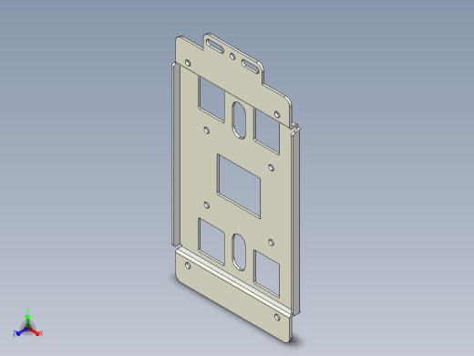 基恩士VT3-V7R_wall-bracketA_kc图纸模型正等轴测缩略图