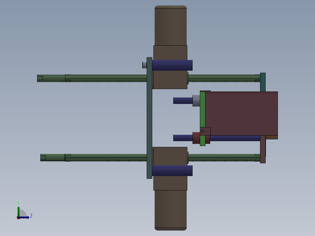 顶升送料组件（直线减速电机）左视图