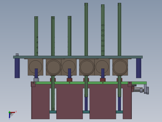顶升送料组件（直线减速电机）俯视缩略图