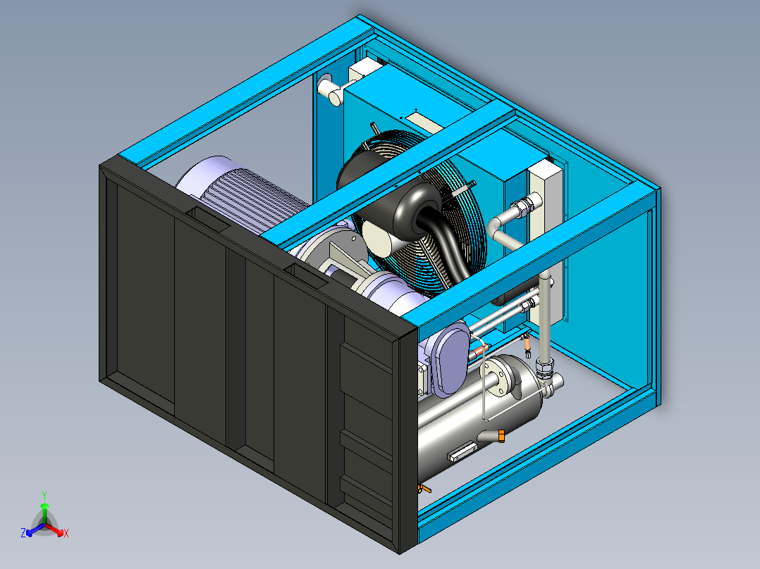空气压缩机设计建模图