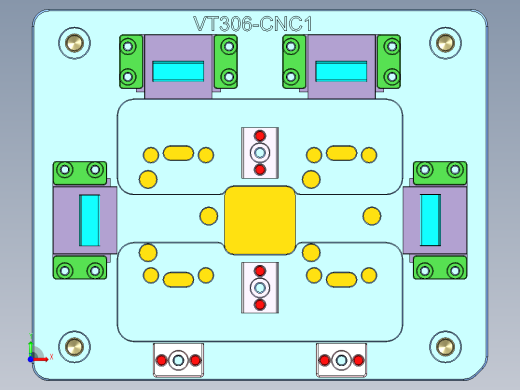 VT306-CNC1笔记本CNC工装夹具三维模型-0822前视缩略图