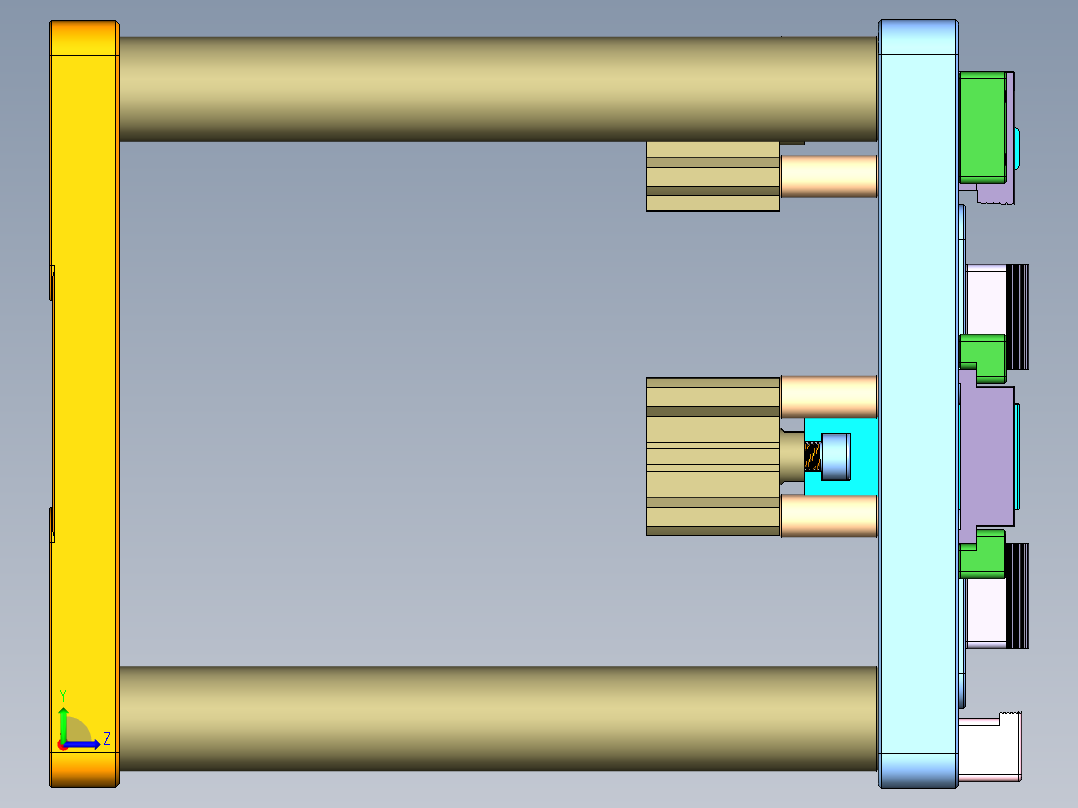 VT306-CNC1笔记本CNC工装夹具三维模型-0822左视图