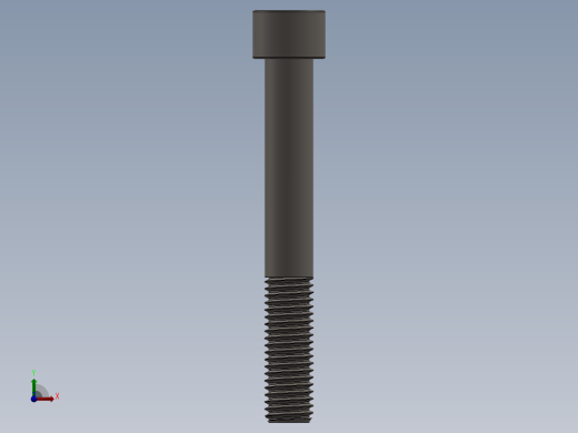 Screw_DIN_912_M12x90_A2.SLDPRT公制内六角螺钉前视缩略图