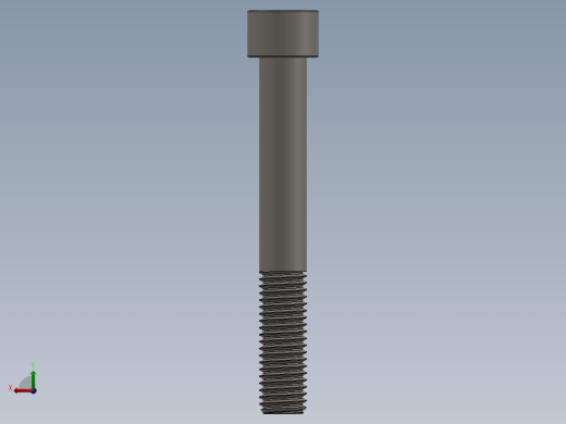 Screw_DIN_912_M12x90_A2.SLDPRT公制内六角螺钉后视缩略图